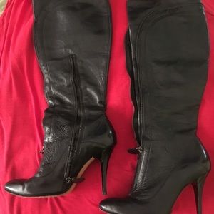 Modern Vintage black leather boots